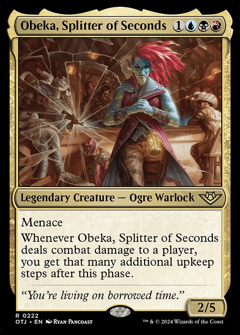 MTG Obeka, Splitter of Seconds OTJ 222 Regular Foil