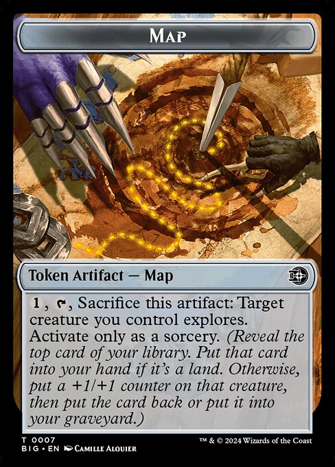 MTG Map Token BIG 007 Token Foil