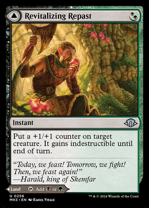 MTG Revitalizing Repast // Old-Growth Grove MH3 256 Regular Foil