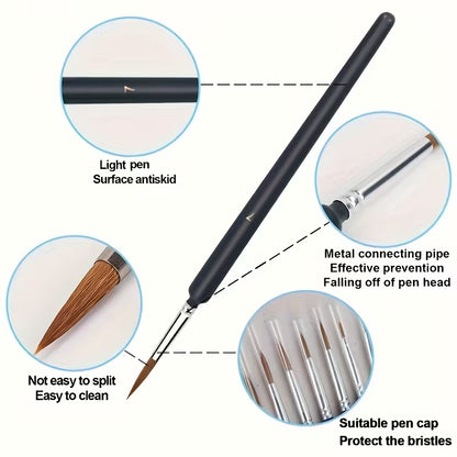 11 piece micro brush set for scale model painting