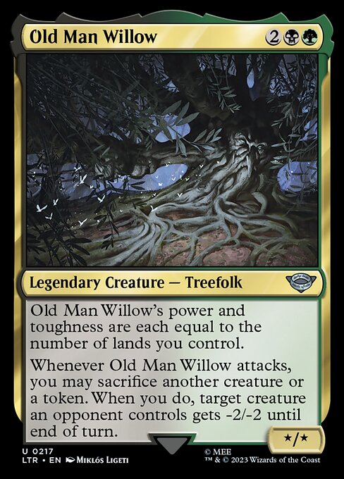 MTG Old Man Willow LTR 217 Regular Foil