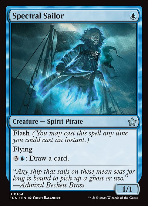 MTG Spectral Sailor FDN 164 Regular Foil