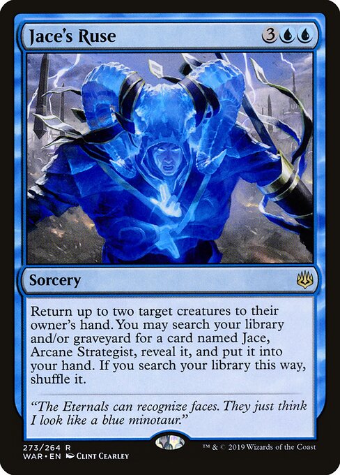 MTG Jace's Ruse WAR 273 Planeswalker Deck Nonfoil front