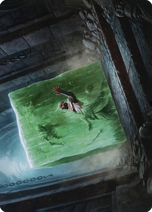 MTG Gelatinous Cube AAFR 007 Art Card