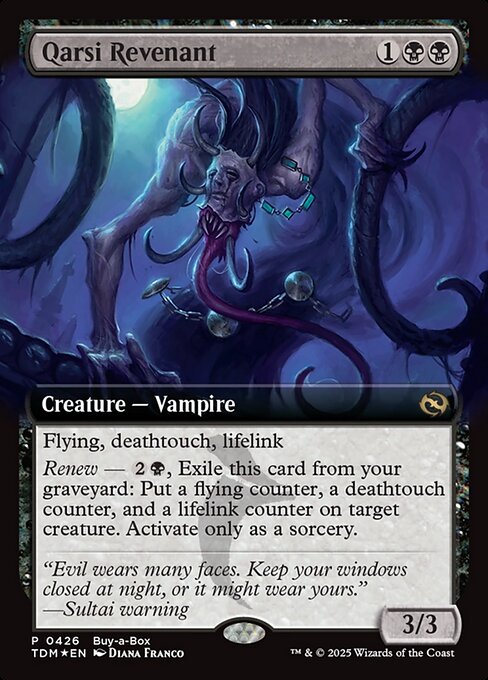 MTG Qarsi Revenant TDM 426 Extended Art Buy a Box Foil