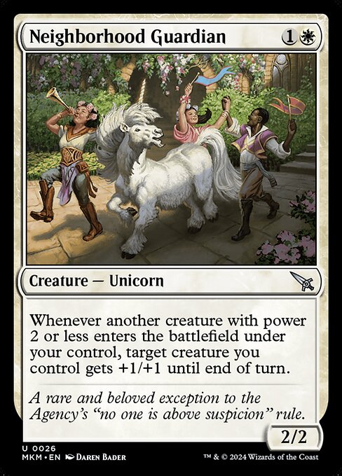 MTG Neighborhood Guardian MKM 026 Regular Foil