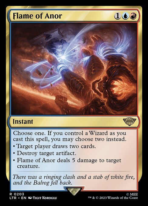 MTG Flame of Anor LTR 203 Regular Foil