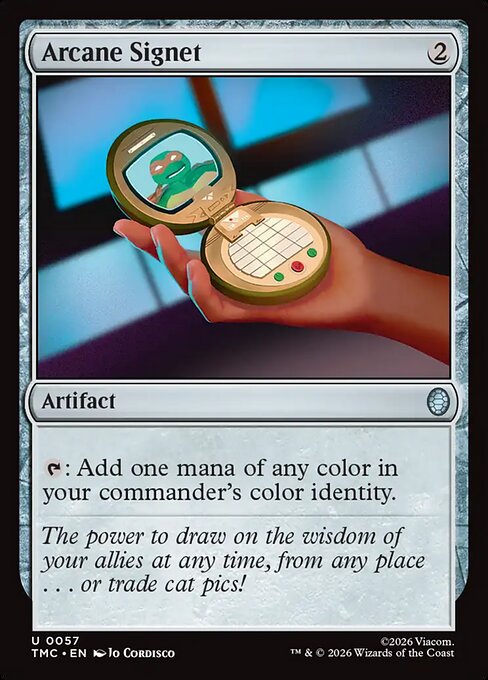 MTG Arcane Signet TMC 057 Regular Surge Foil