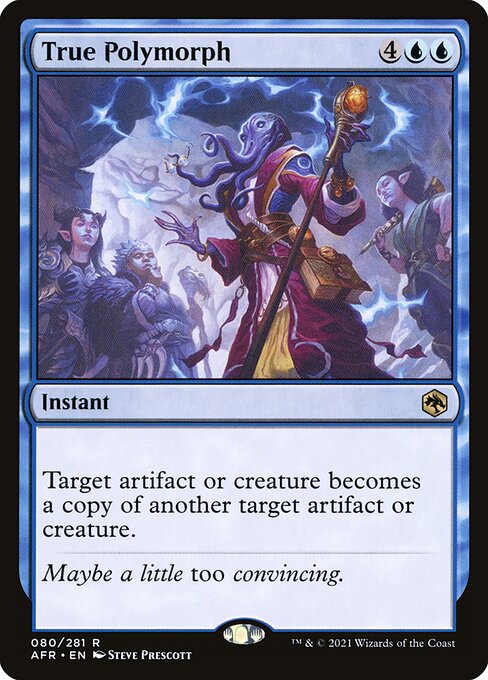 MTG True Polymorph AFR 080 Regular Foil