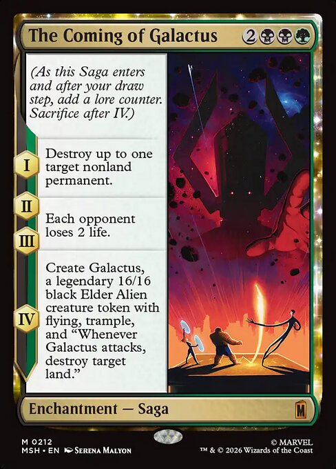 MTG The Coming of Galactus MSH 212 Regular Nonfoil