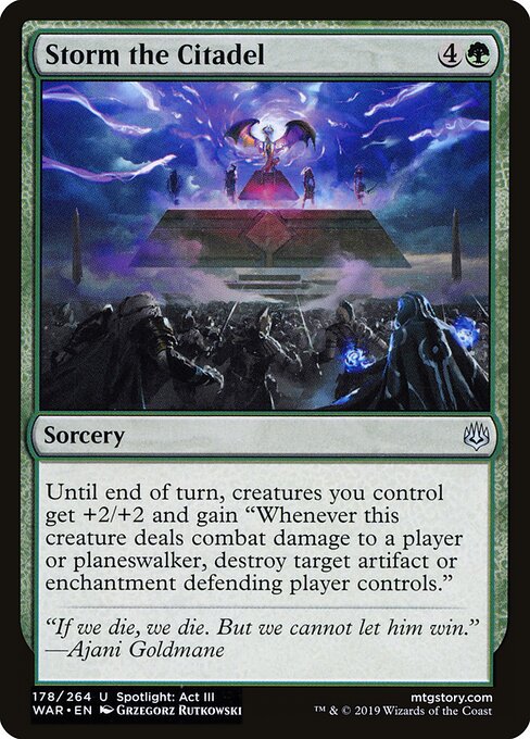 MTG Storm the Citadel WAR 178 Standard Nonfoil front