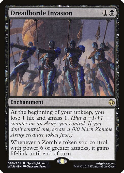 MTG Dreadhorde Invasion WAR 086 Standard Foil front