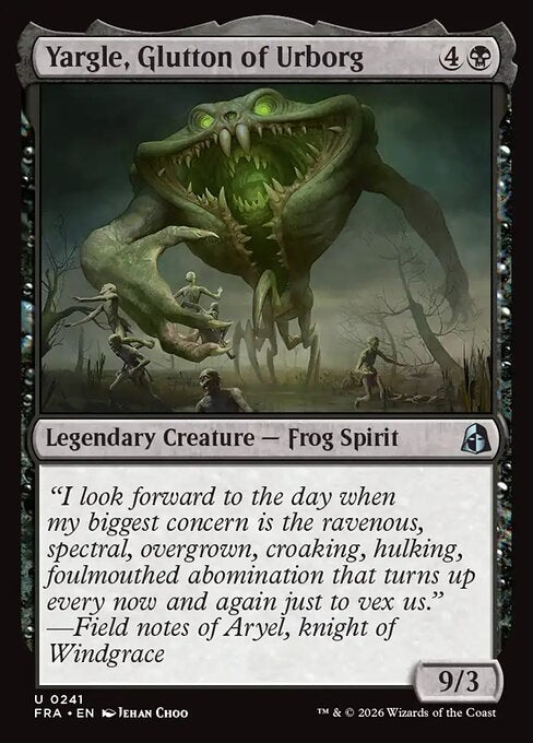 MTG Yargle, Glutton of Urborg FRA 241 Standard Foil front