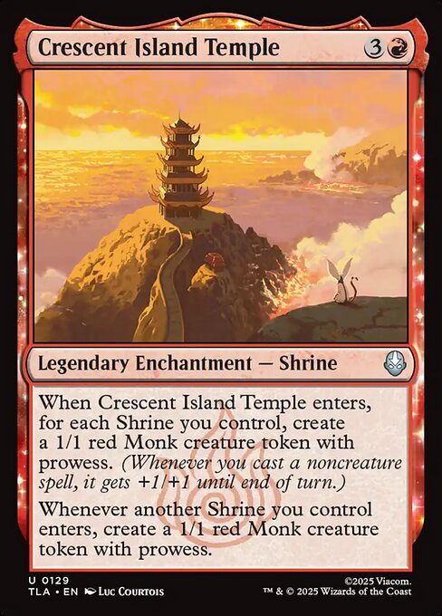 MTG Crescent Island Temple TLA 129 Regular Nonfoil