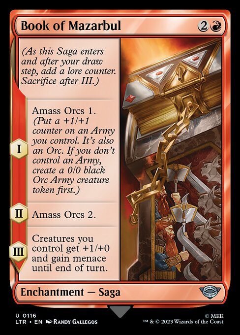 MTG Book of Mazarbul LTR 116 Regular Nonfoil