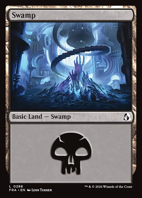 MTG Swamp FRA 286 Standard Nonfoil front