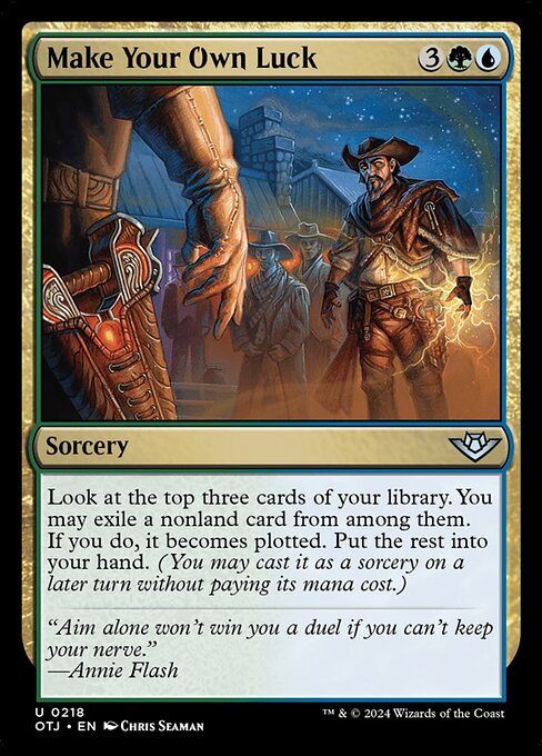 MTG Make Your Own Luck OTJ 218 Regular Nonfoil