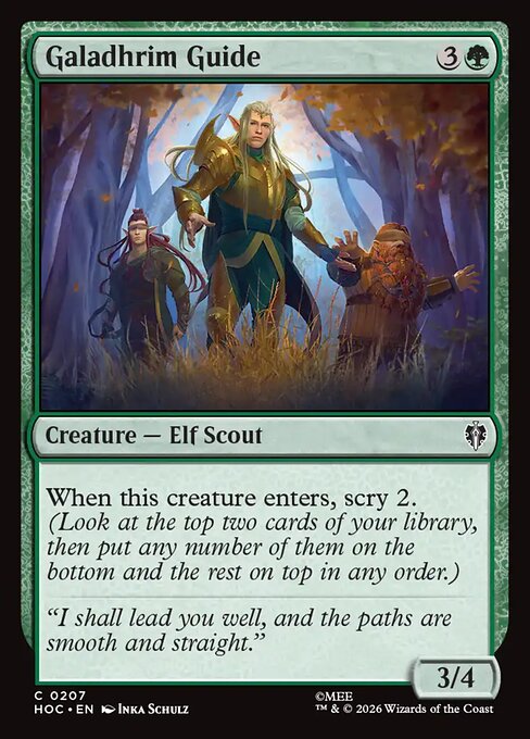 MTG Galadhrim Guide HOC 207 Regular Nonfoil