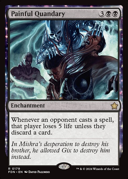 MTG Painful Quandary FDN 179 Regular Foil