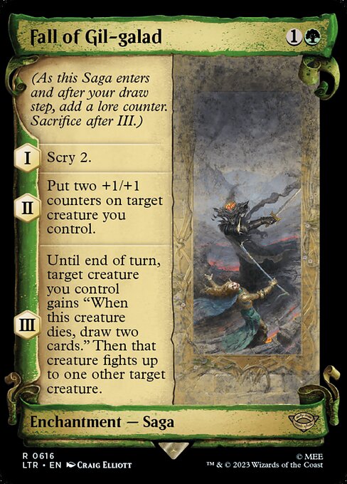 MTG Fall of Gil-galad LTR 616 Showcase Scrolls of Middle-earth Nonfoil