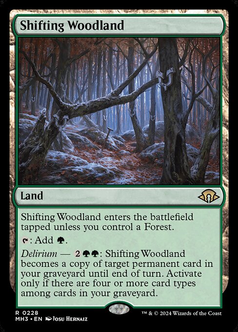 MTG Shifting Woodland MH3 228 Regular Nonfoil