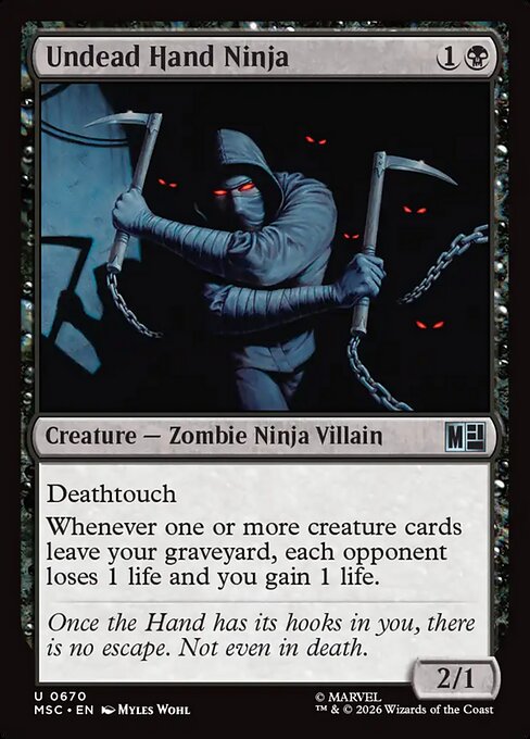 MTG Undead Hand Ninja MSC 670 Regular Foil