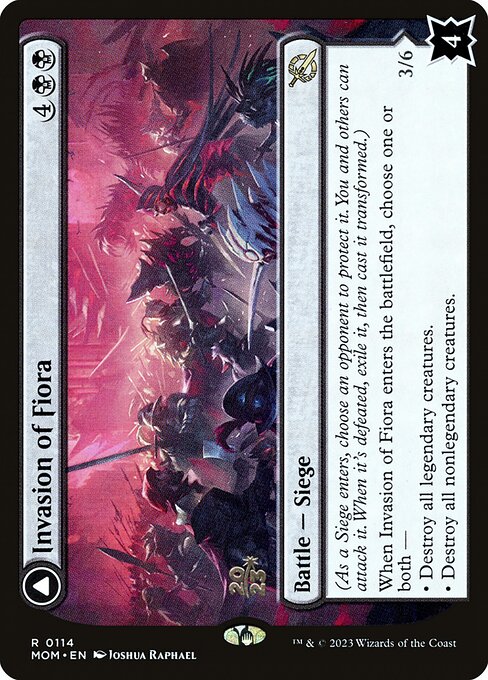 MTG Invasion of Fiora // Marchesa, Resolute Monarch PMOM 114s Prerelease Foil