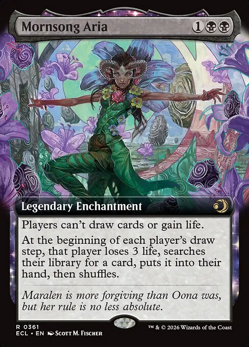 MTG Mornsong Aria ECL 361 Extended Art Nonfoil