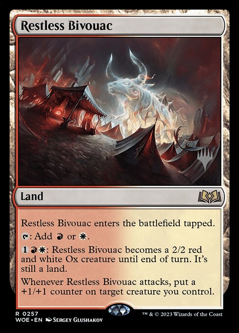 MTG Restless Bivouac PWOE 257p Promo Pack Foil