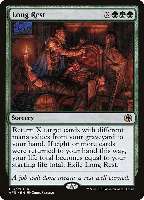 MTG Long Rest AFR 193 Regular Foil