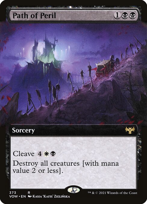 MTG Path of Peril VOW 373 Extended Art Nonfoil front
