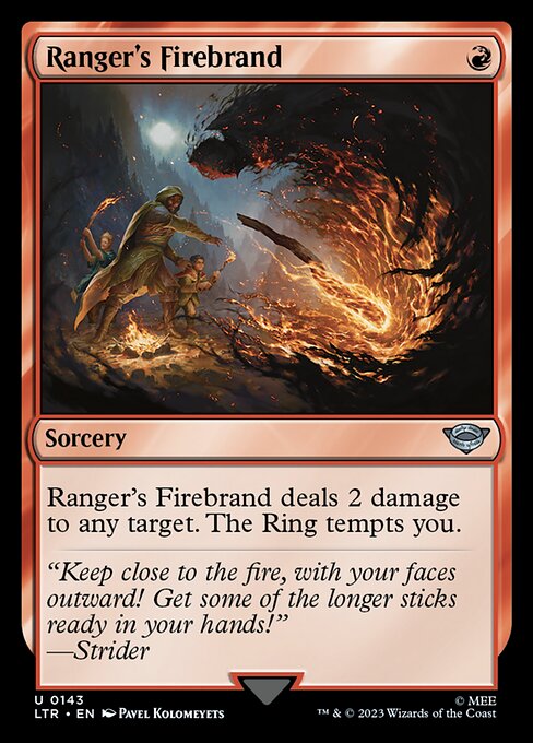 MTG Ranger's Firebrand LTR 143 Regular Foil