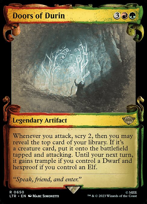 MTG Doors of Durin LTR 650 Showcase Scrolls of Middle-earth Nonfoil