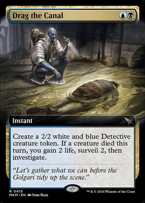MTG Drag the Canal MKM 415 Extended Art Foil