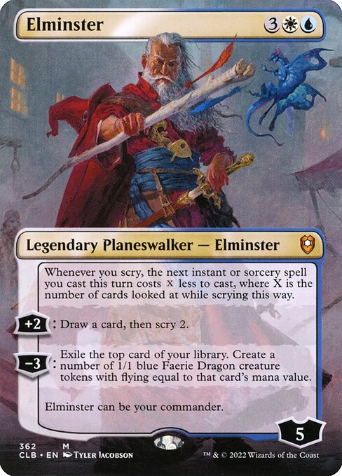 MTG Elminster CLB 362 Borderless Nonfoil