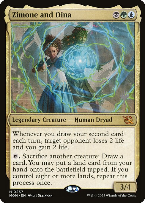 MTG Zimone and Dina PMOM 257p Promo Pack Nonfoil