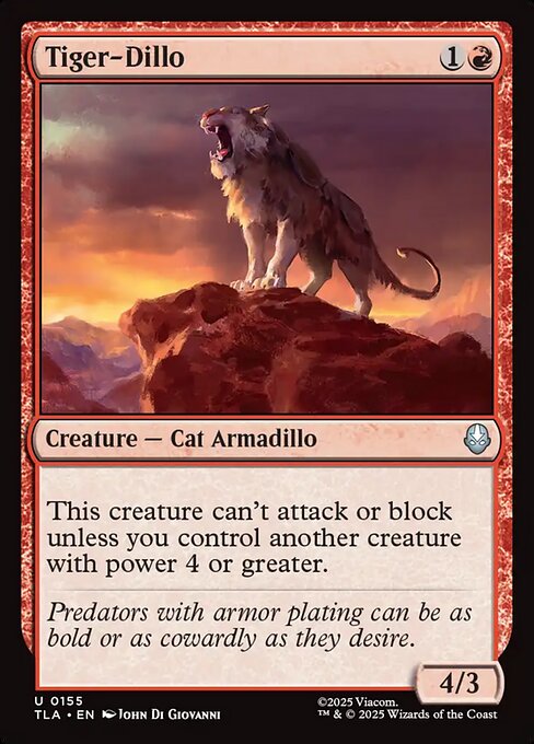 MTG Tiger-Dillo TLA 155 Regular Nonfoil