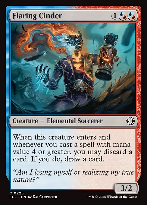 MTG Flaring Cinder ECL 225 Regular Nonfoil