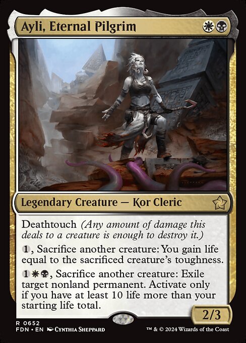 MTG Ayli, Eternal Pilgrim FDN 652 Starter Collection Nonfoil