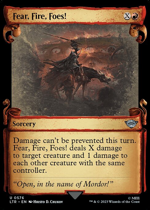 MTG Fear, Fire, Foes! LTR 576 Showcase Scrolls of Middle-earth Nonfoil