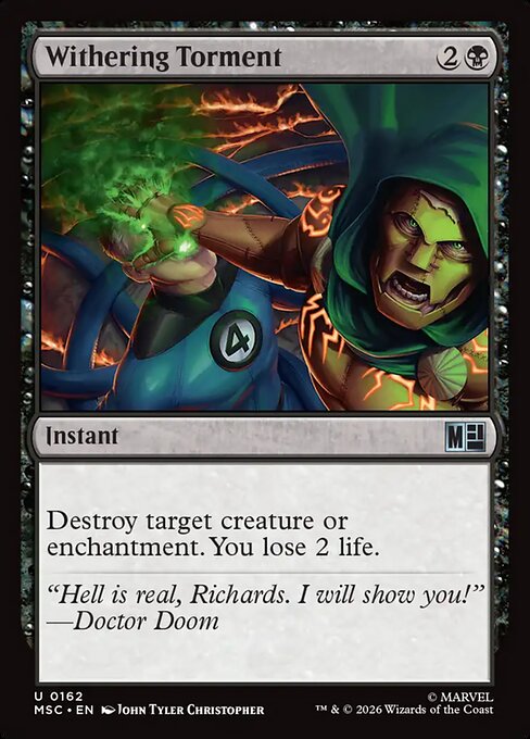 MTG Withering Torment MSC 162 Regular Surge Foil