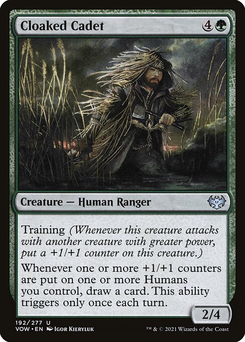 MTG Cloaked Cadet VOW 192 Standard Foil front