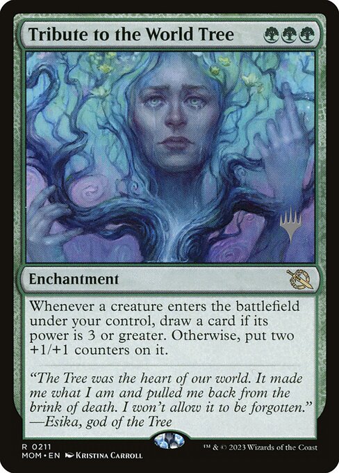 MTG Tribute to the World Tree PMOM 211p Promo Pack Foil