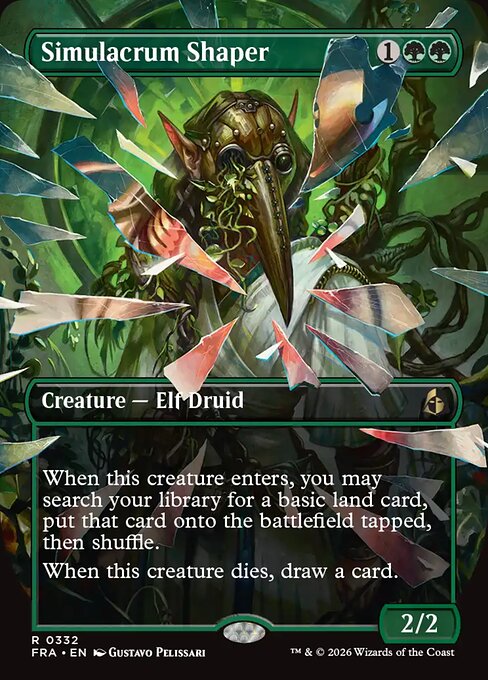 MTG Simulacrum Shaper FRA 332 Shattered Mirror Nonfoil front