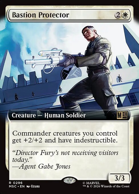 MTG Bastion Protector MSC 296 Extended Art Nonfoil