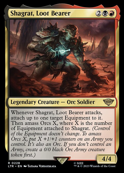 MTG Shagrat, Loot Bearer LTR 228 Regular Foil