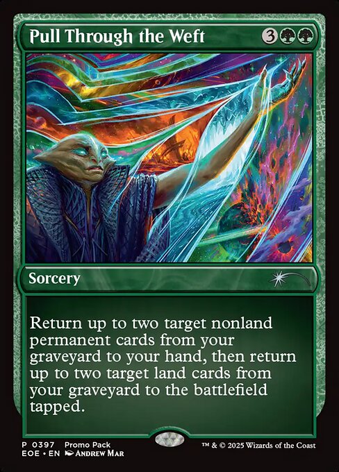 MTG Pull Through the Weft EOE 397 Promo Pack Nonfoil