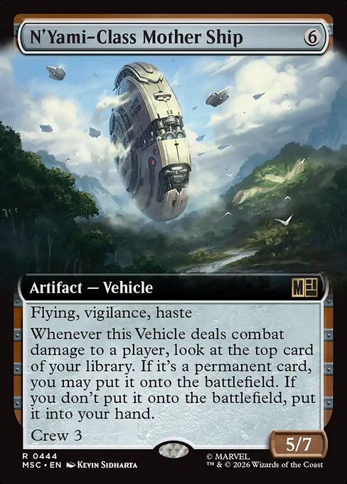 MTG N'Yami-Class Mother Ship MSC 444 Extended Art Nonfoil