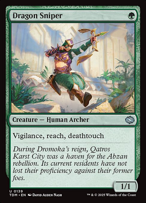 MTG Dragon Sniper TDM 139 Regular Foil