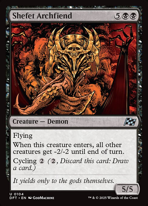MTG Shefet Archfiend DFT 104 Regular Nonfoil